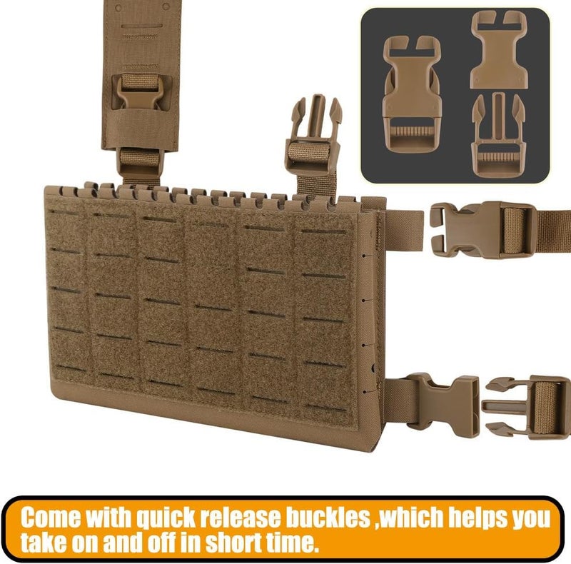 KRYDEX Laser Cut Shoulder Strap H Harness and Back Strap with Quick Release Buckles for MK3 MK4 MK5 Chest Rig - Image 3